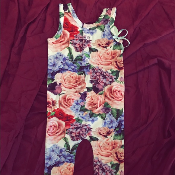 Romey loves Lulu tank long leg romper. - Picture 3 of 4